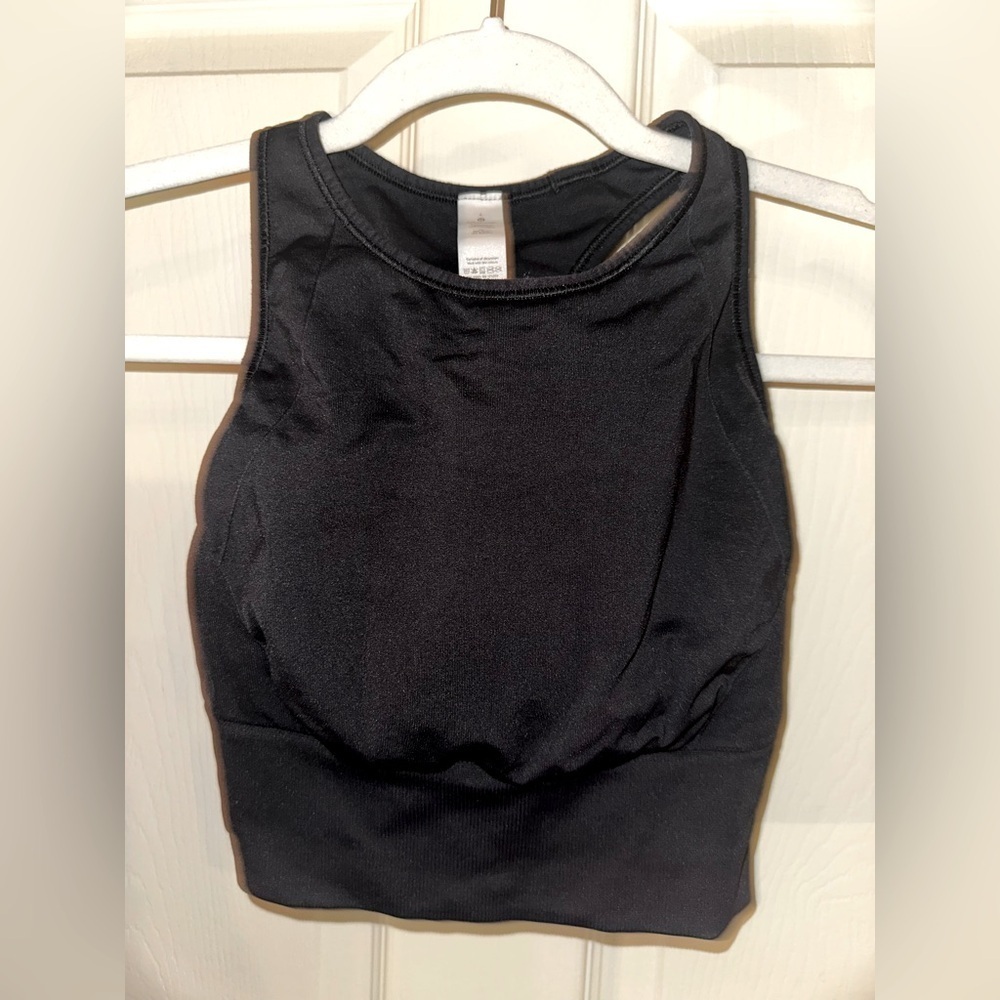 lululemon athletica Black High-Neck Sports Bra